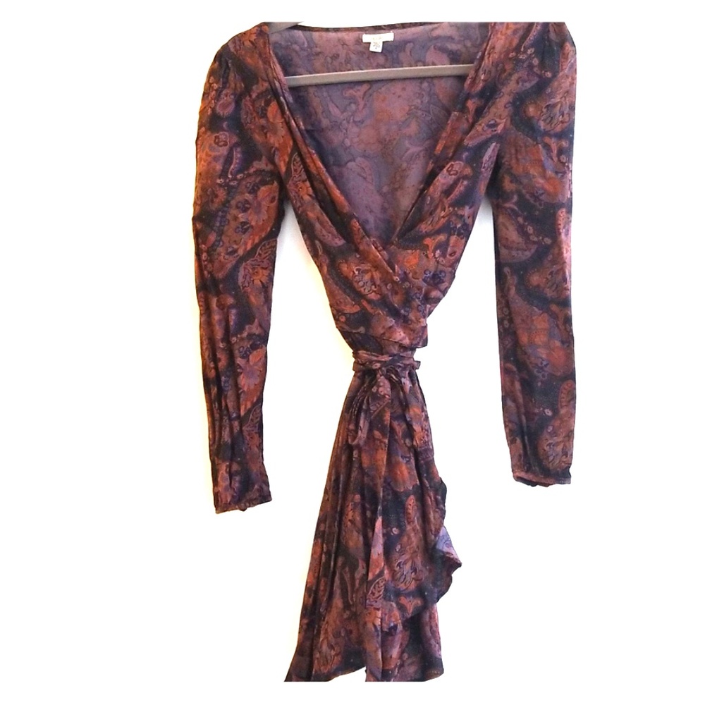 Ecoté wrap paisley dress